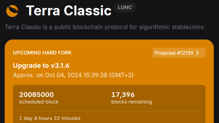 Terra Classic Upgrade - v3.1.6 - www.lunctoken.org