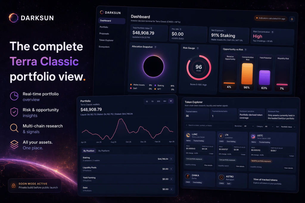 DarkSun - Terra Classic Portfolio Tracker