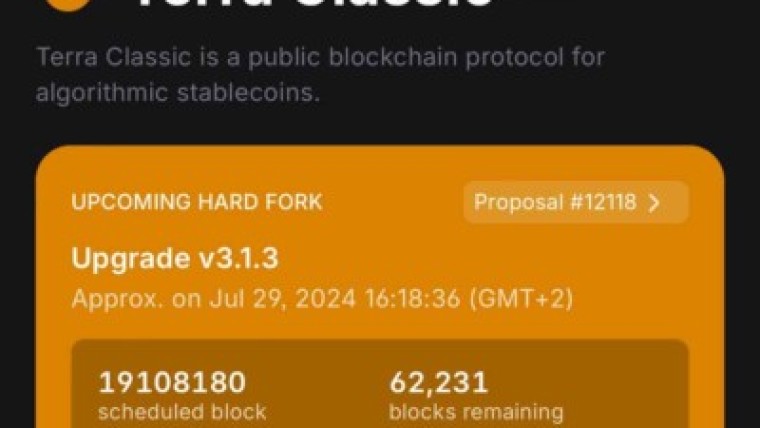 Upcoming Hard Fork - Upgrade v3.1.3 - Luna Classic - www.lunctoken.org